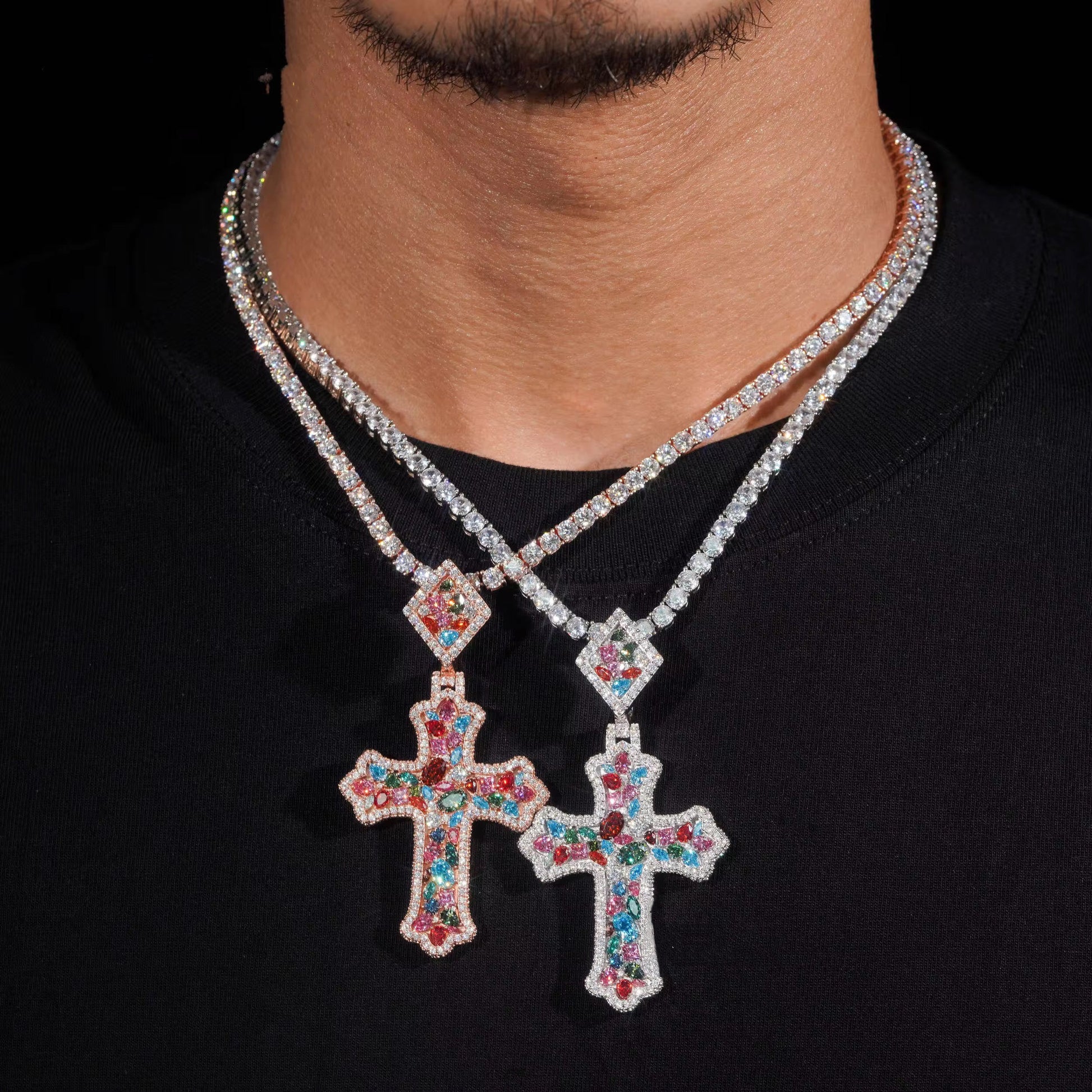 CUSTOM DIAMOND CROSS