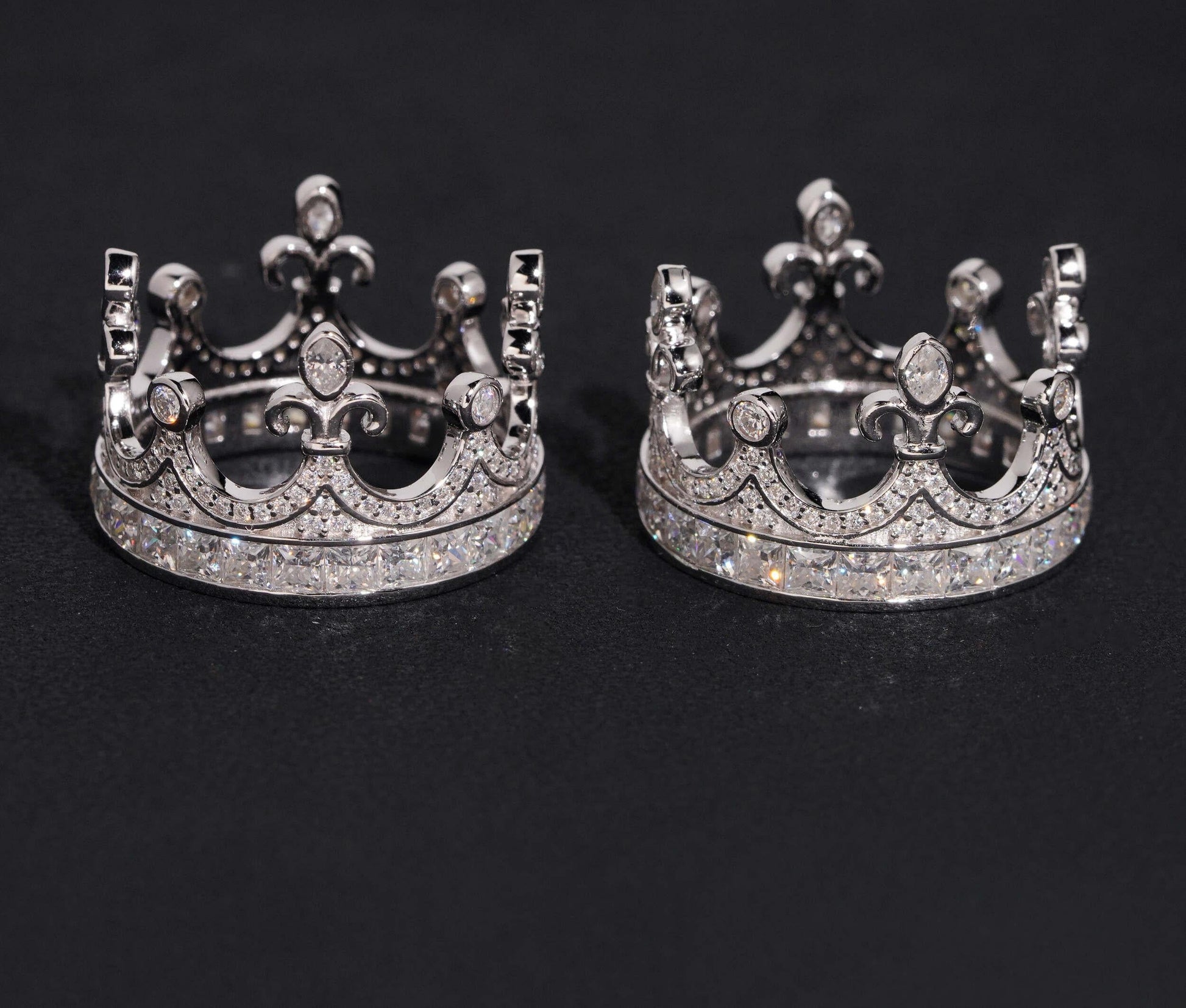 CUSTOM DIAMOND KING CROWN RINGS