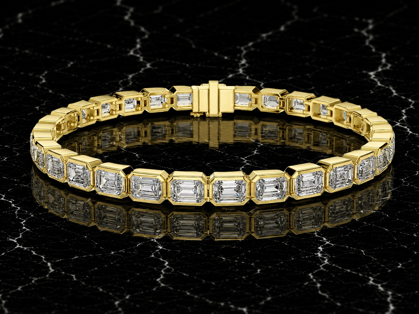 Emerald Cut Tennis Bracelet