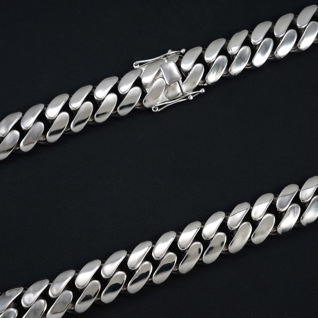20MM SILVER CUBAN LINK CHAIN