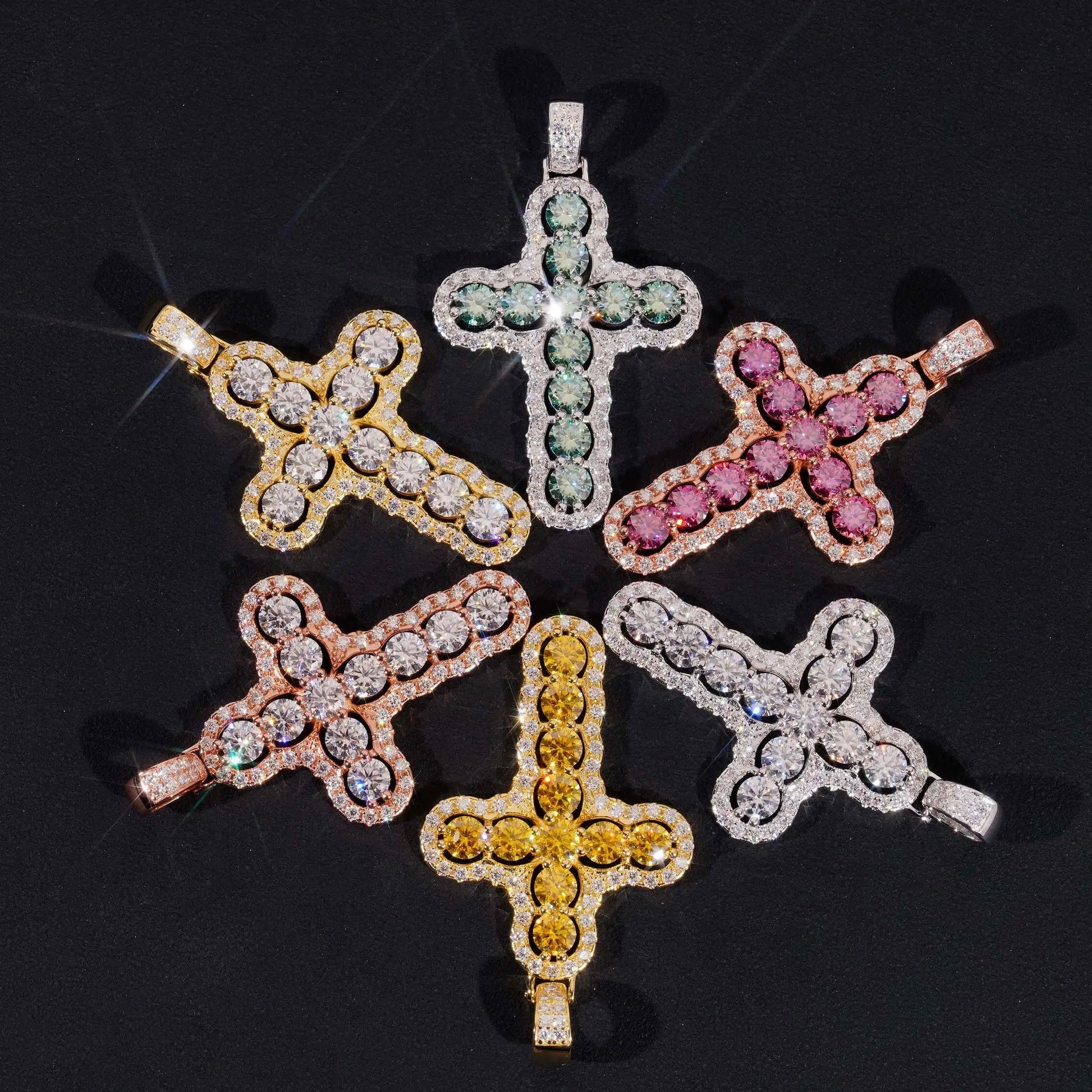 BLESSED IN COLOR DIAMOND CROSS