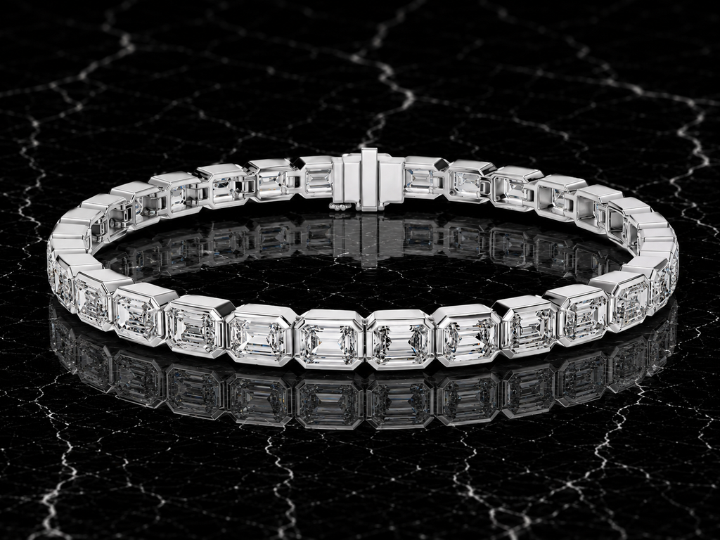 Emerald Cut Tennis Bracelet