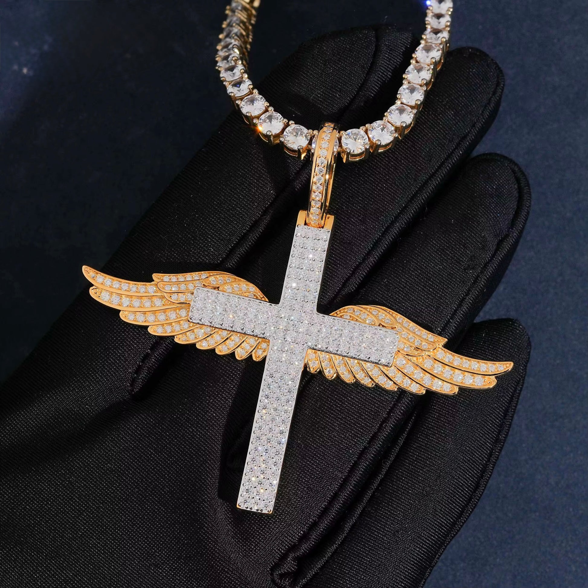 Glory Wings Cross Pendant