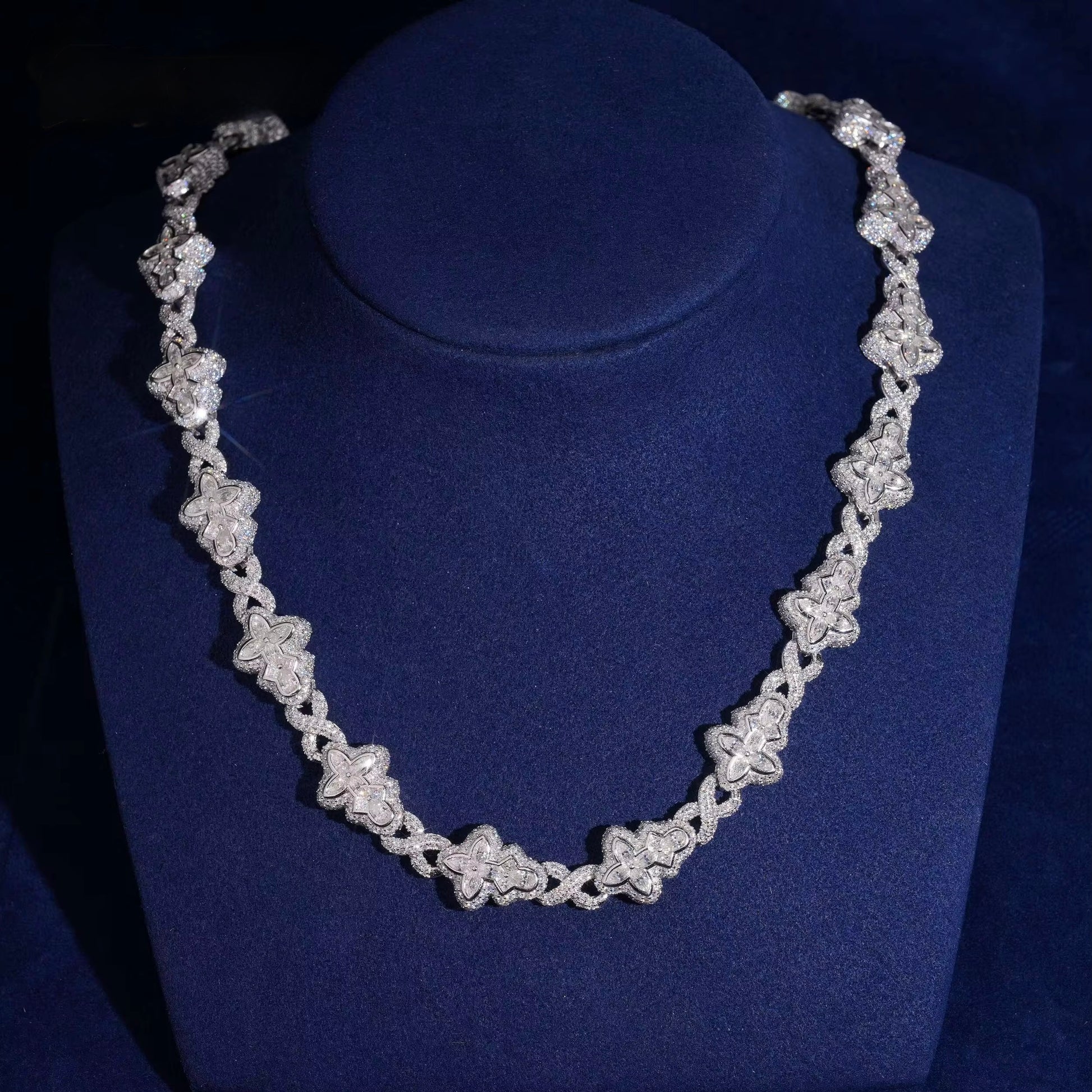 Floral Eternity Link Necklace