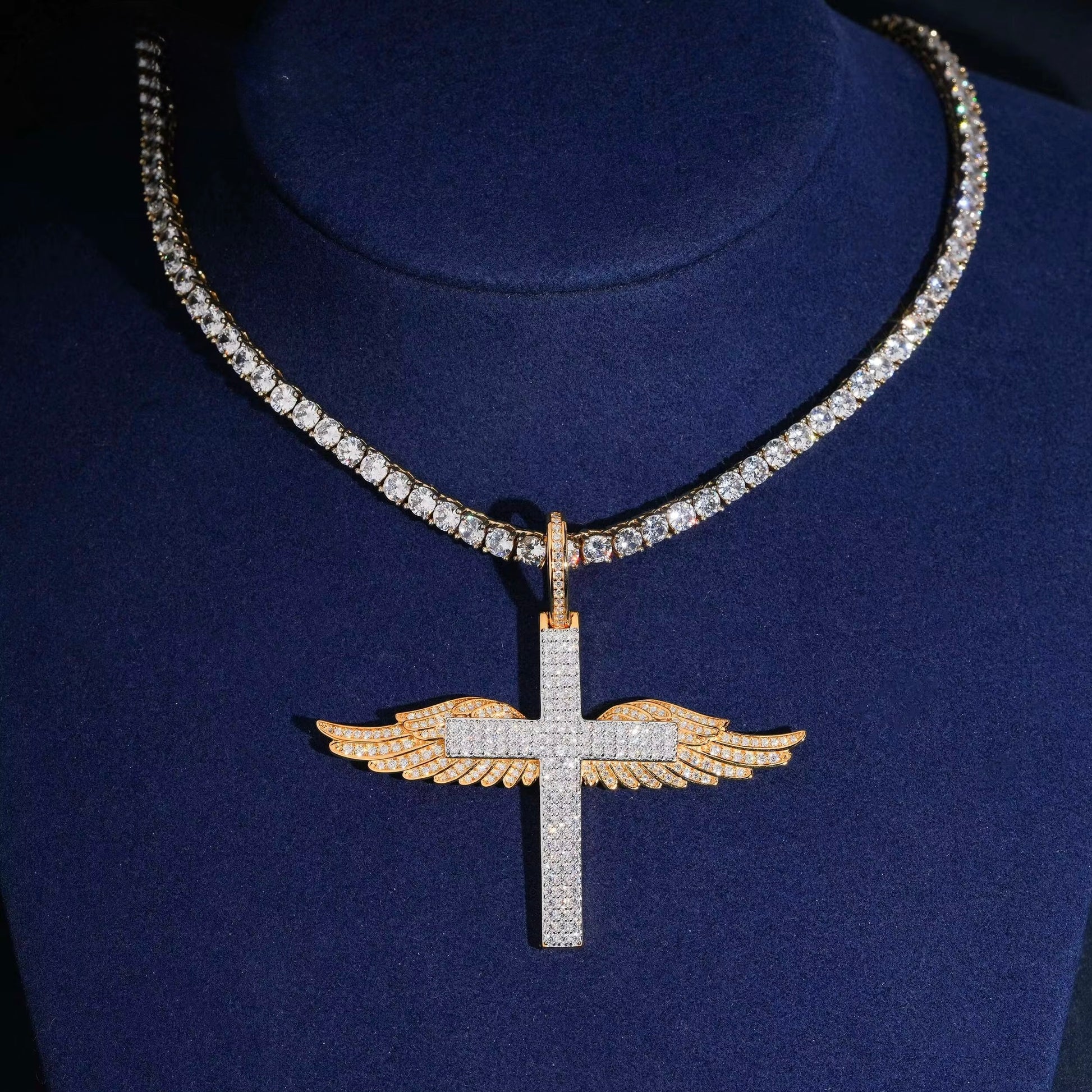 Glory Wings Cross Pendant