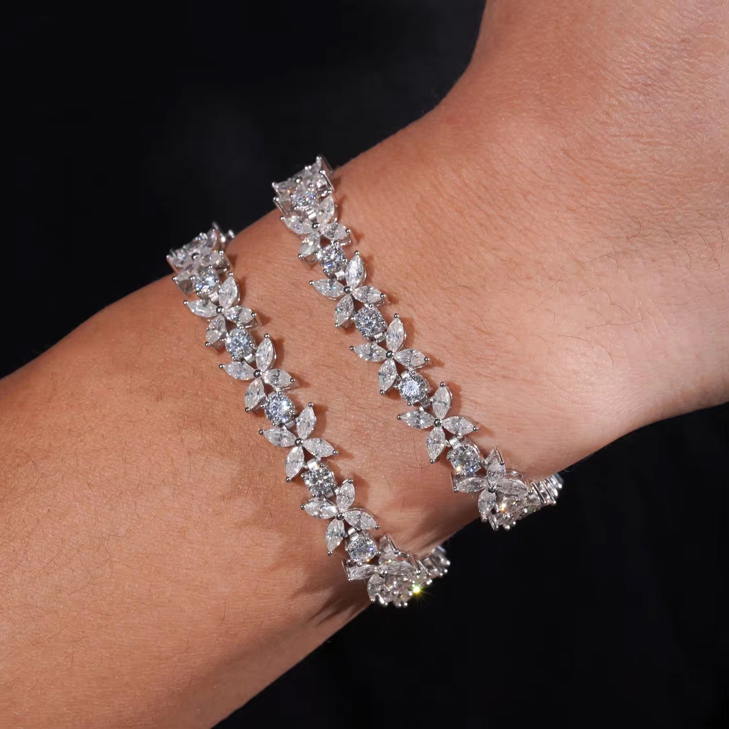 DIAMOND FLOWER BRACELET