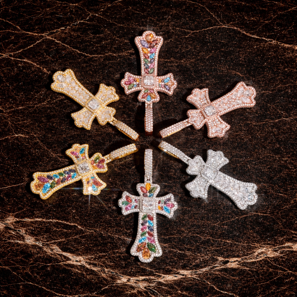 Divine Radiance Cross Pendant