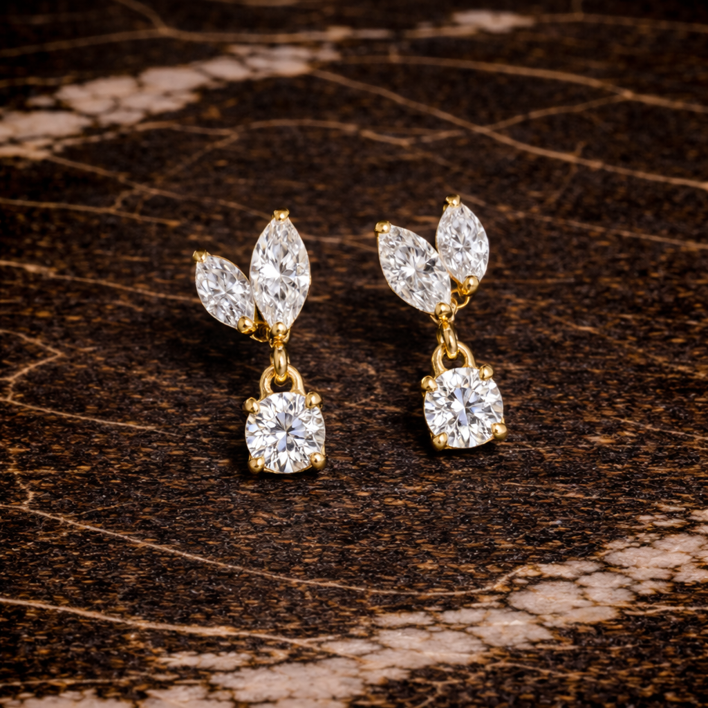 Marquise Bloom Drop Earrings