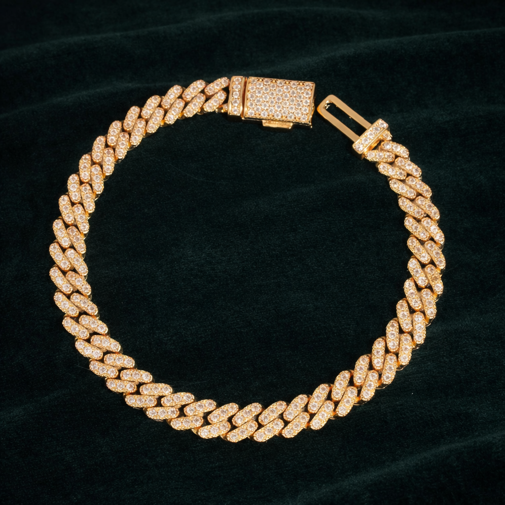 6mm Diamond Cuban Bracelet
