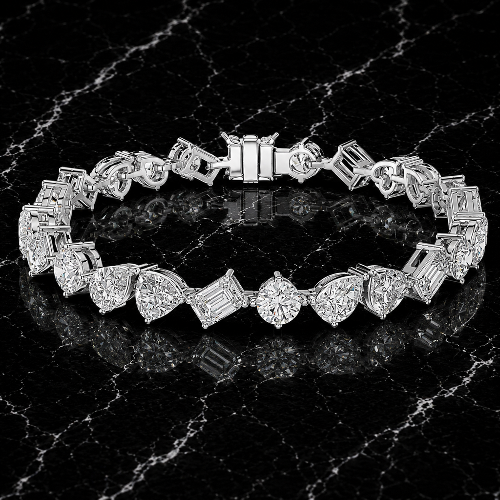 Fancy Diamond Tennis Bracelet