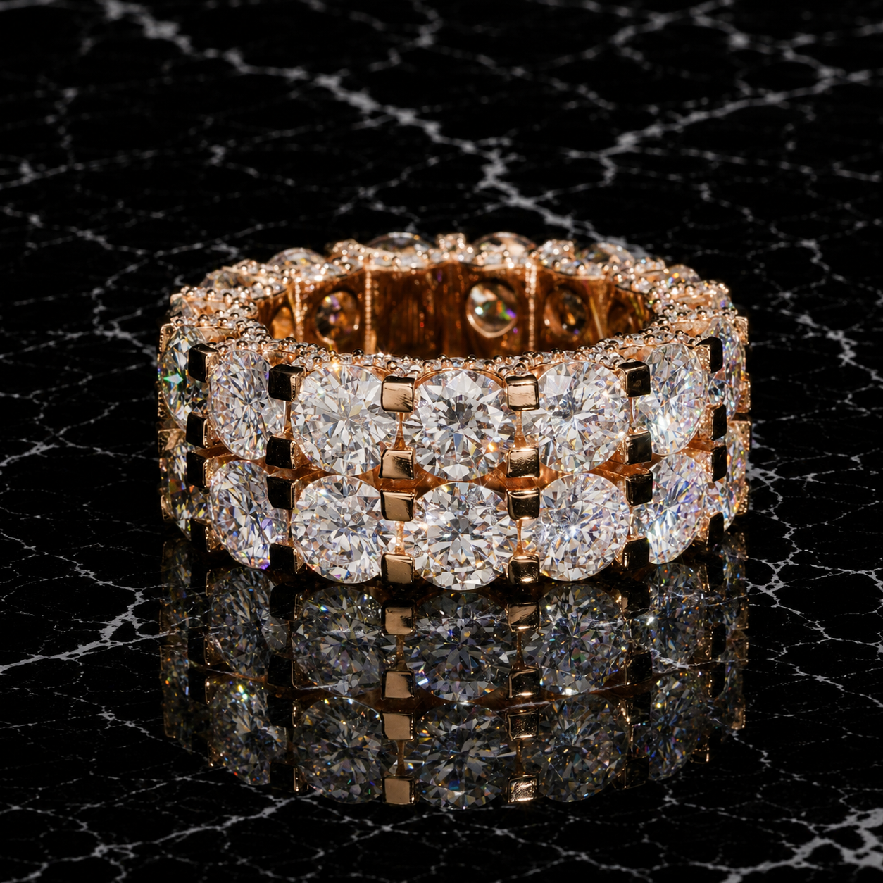 50 Pointer Full Eternity Diamond Ring