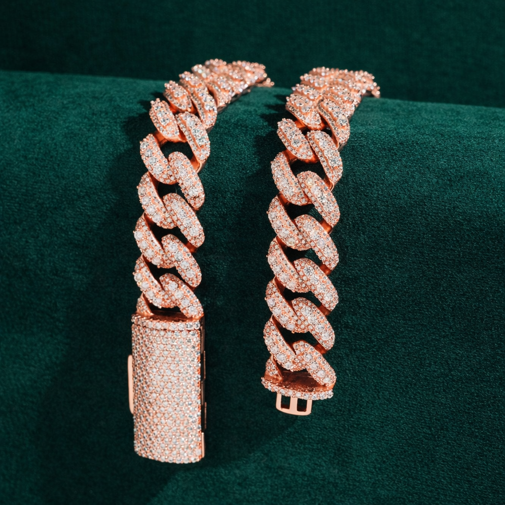 15mm Miami Diamond Cuban Chain