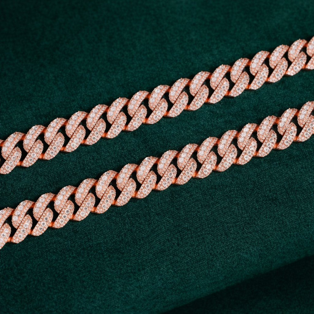 15mm Miami Diamond Cuban Chain