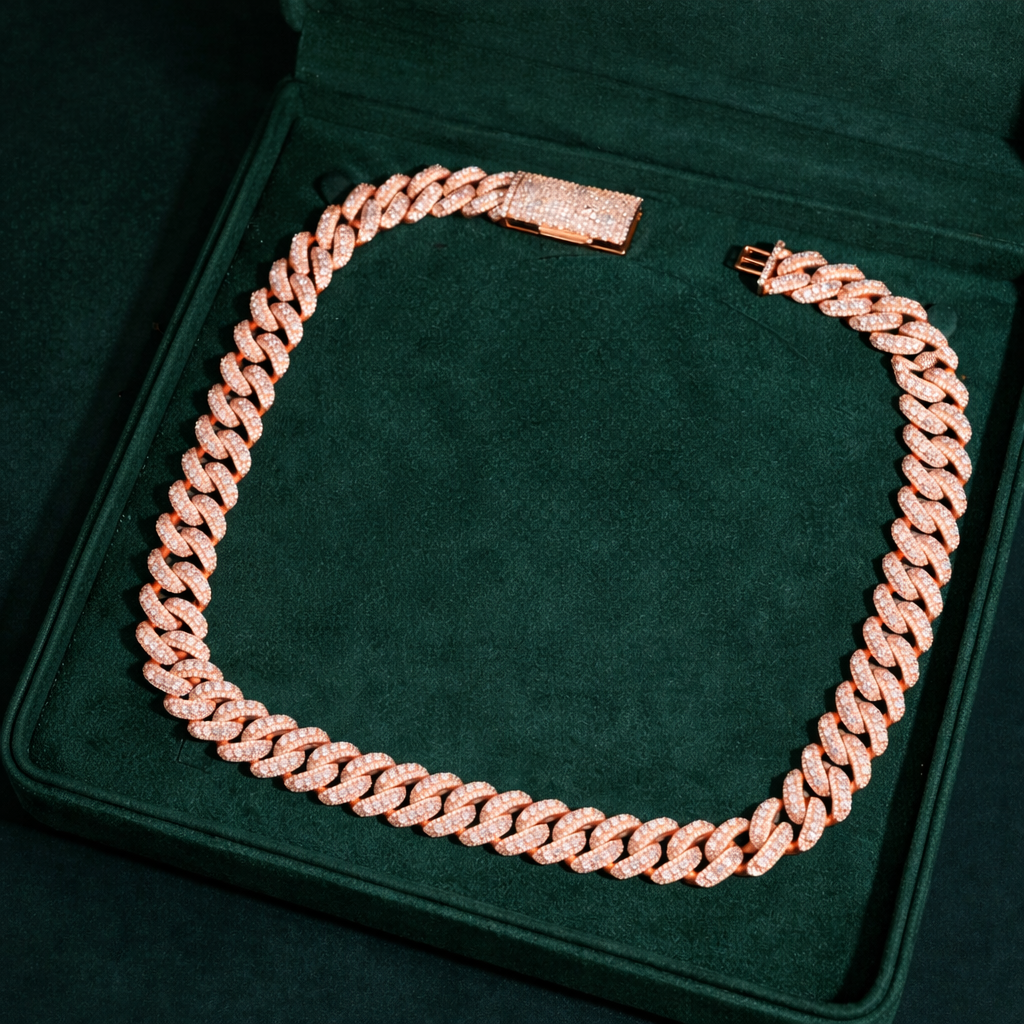 15mm Miami Diamond Cuban Chain