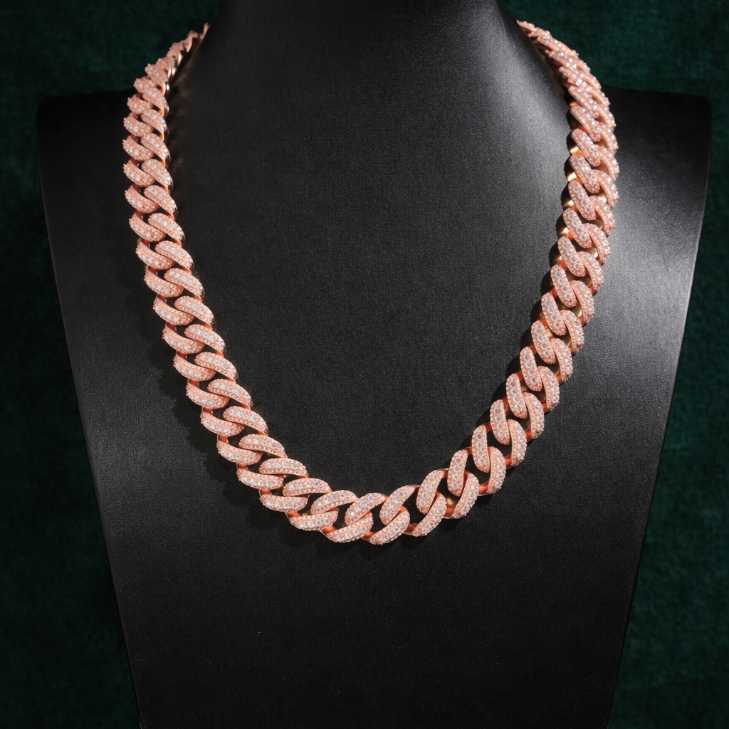 15mm Miami Diamond Cuban Chain