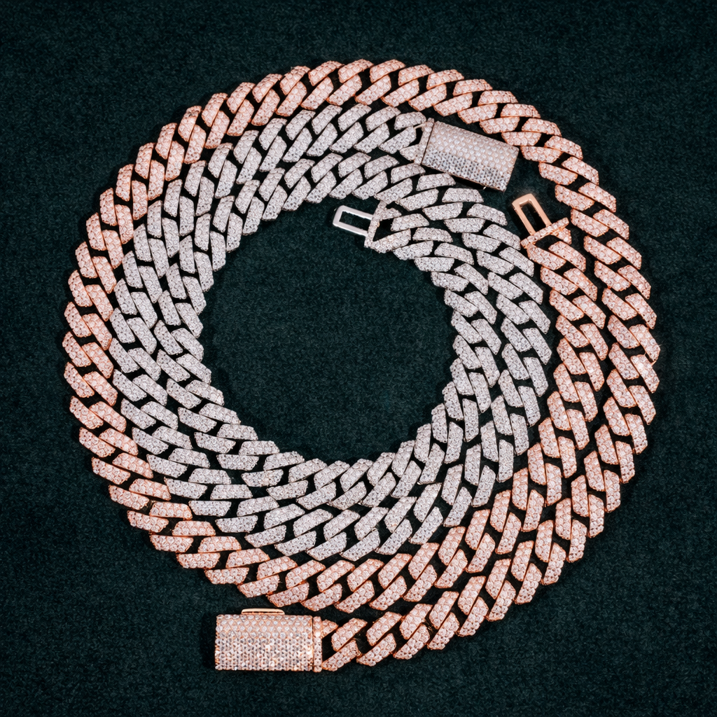 10MM Double Row Miami Cuban Link Chain