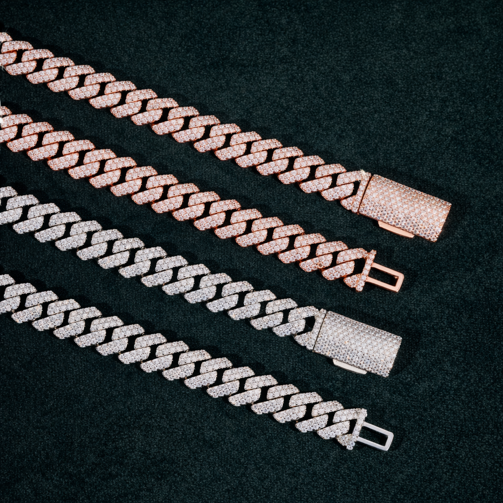 10MM Double Row Miami Cuban Link Chain