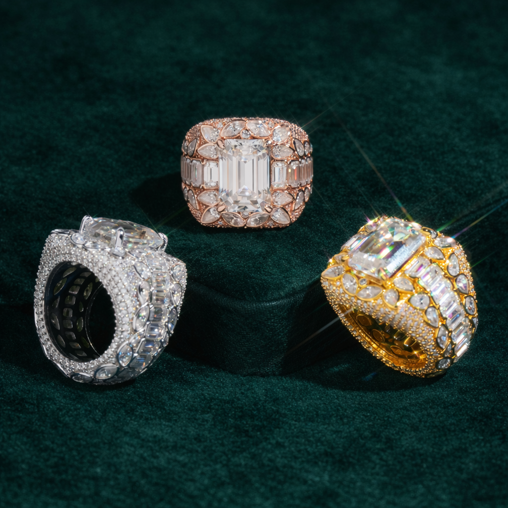 Imperial Crown Emerald Cut Ring