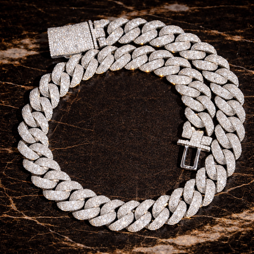 20mm Mosaic Round/Baguette Chain