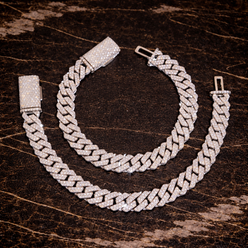 8mm Double Row Cuban Link Bracelet