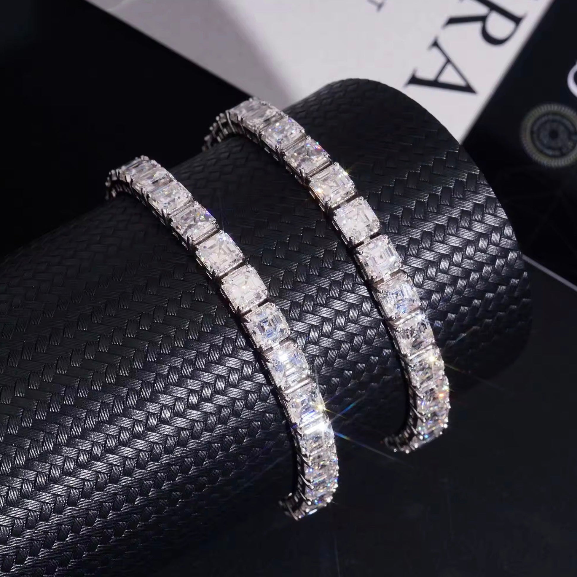5MM ASSCHER CUT TENNIS BRACELET