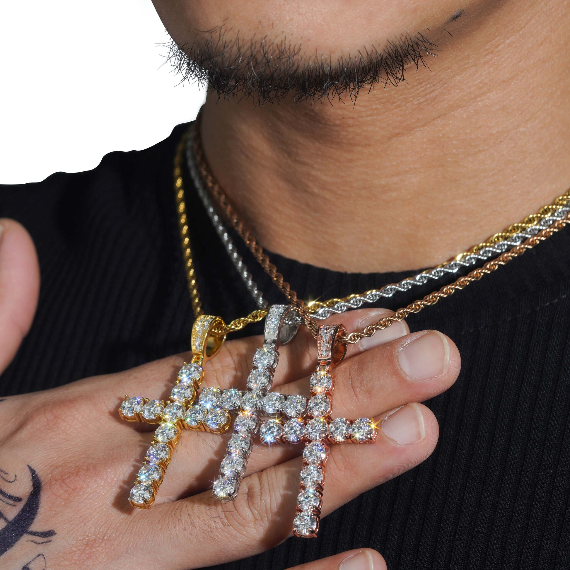 5MM ETERNITY CROSS PENDANT