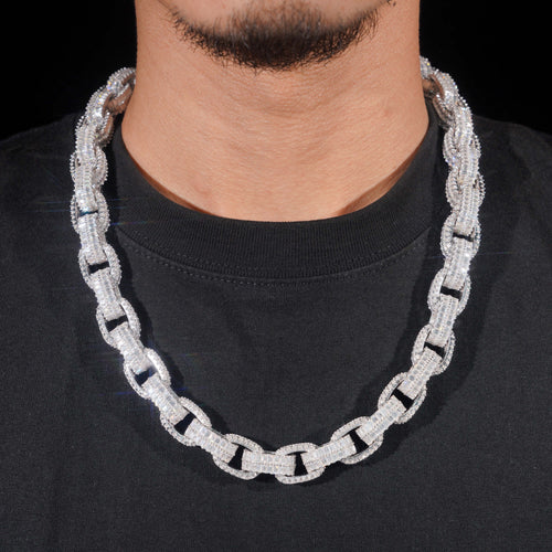 12MM HERMES BOX LINK BAGUETTE CHAIN