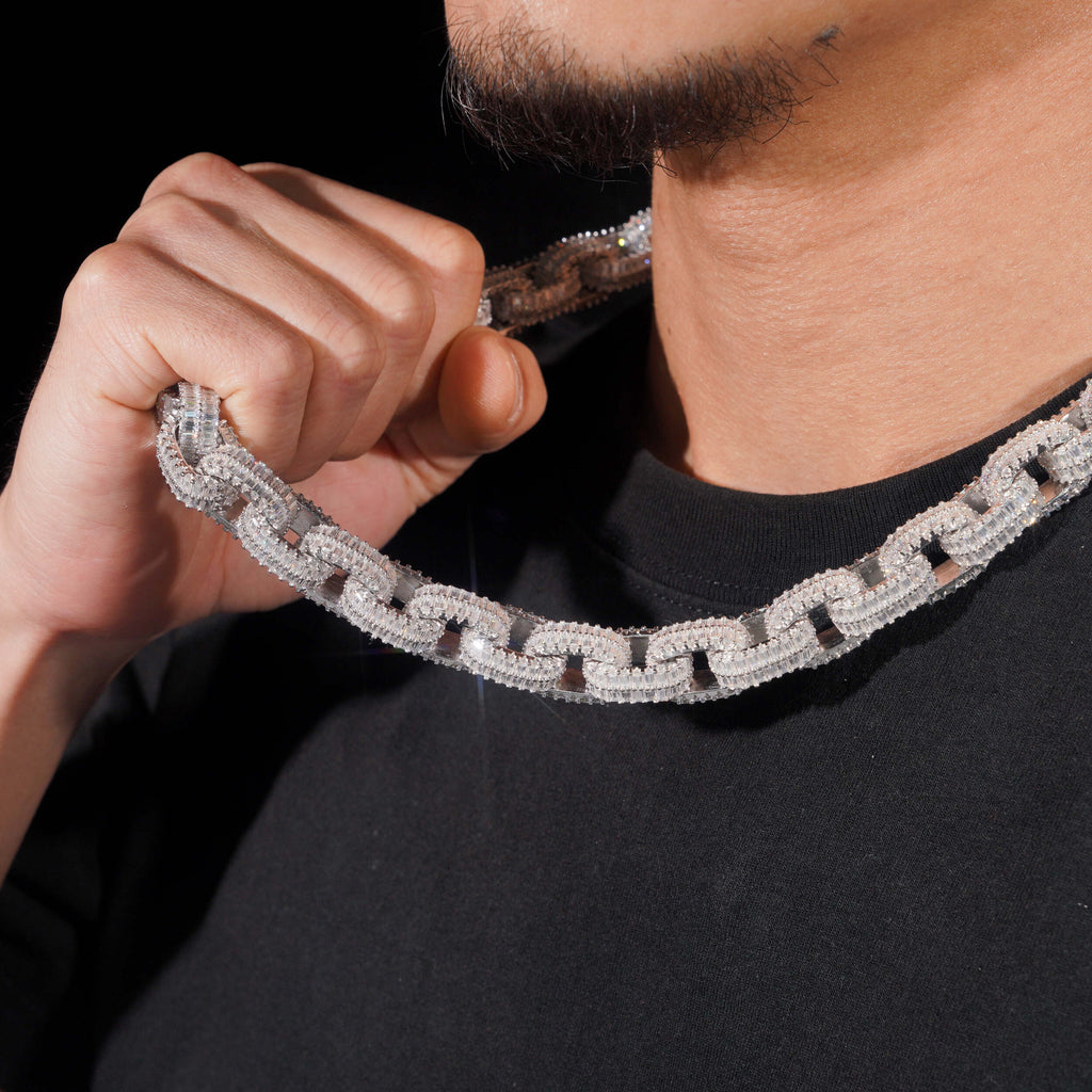 12MM HERMES BOX LINK BAGUETTE CHAIN