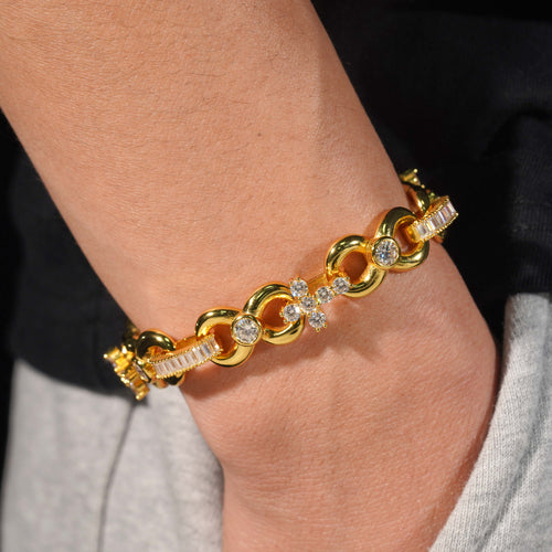 12MM INFINITY LINK DIAMOND BRACELET