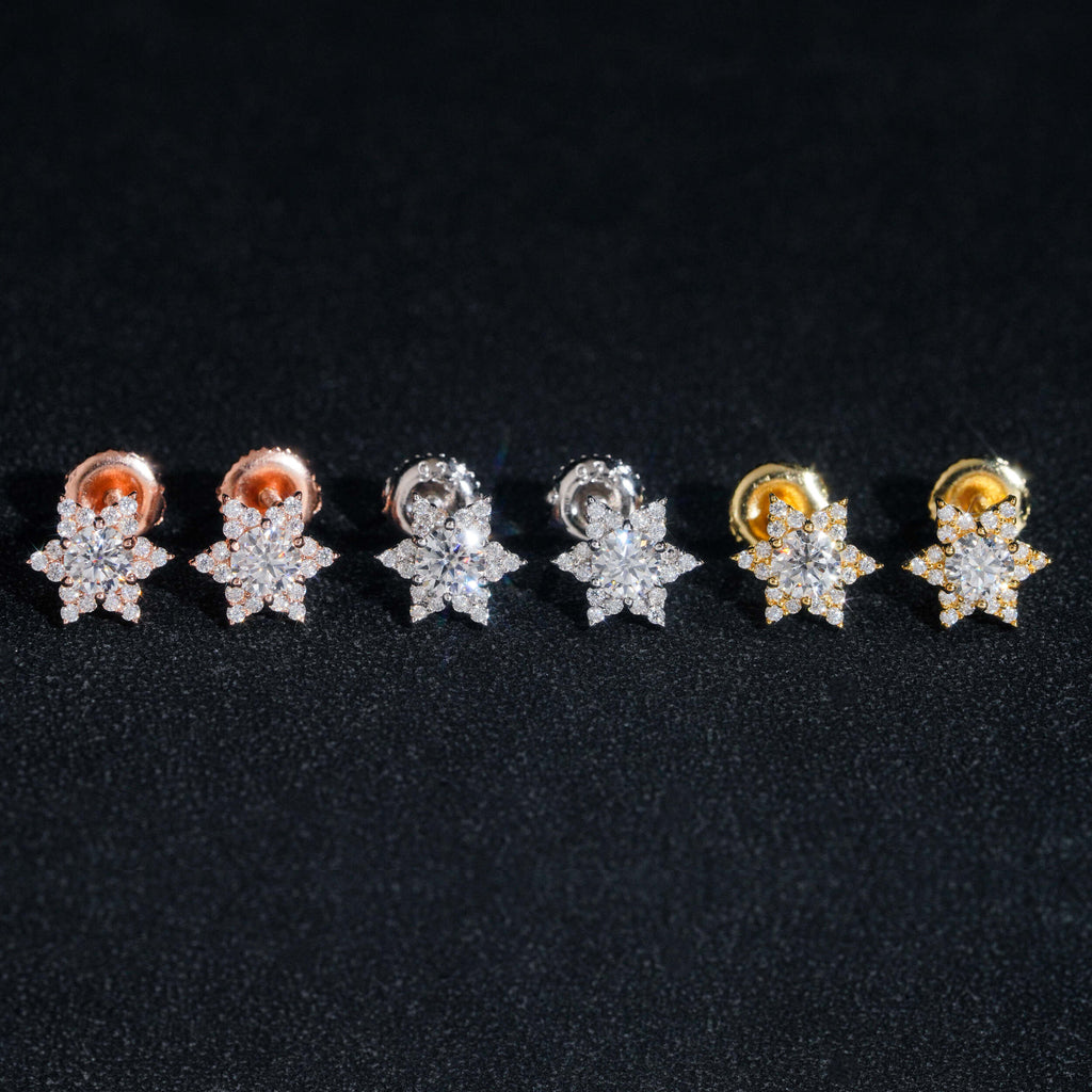 1CT MINI STAR DIAMOND EARRINGS