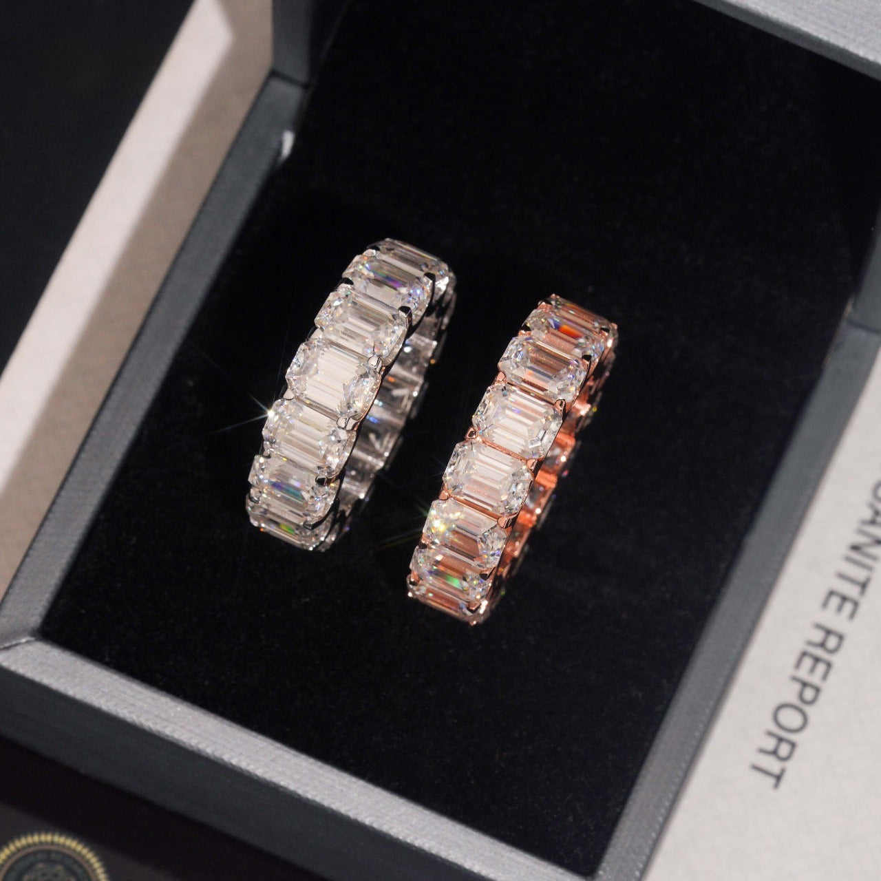 Eternity Emerald Cut Diamond Ring