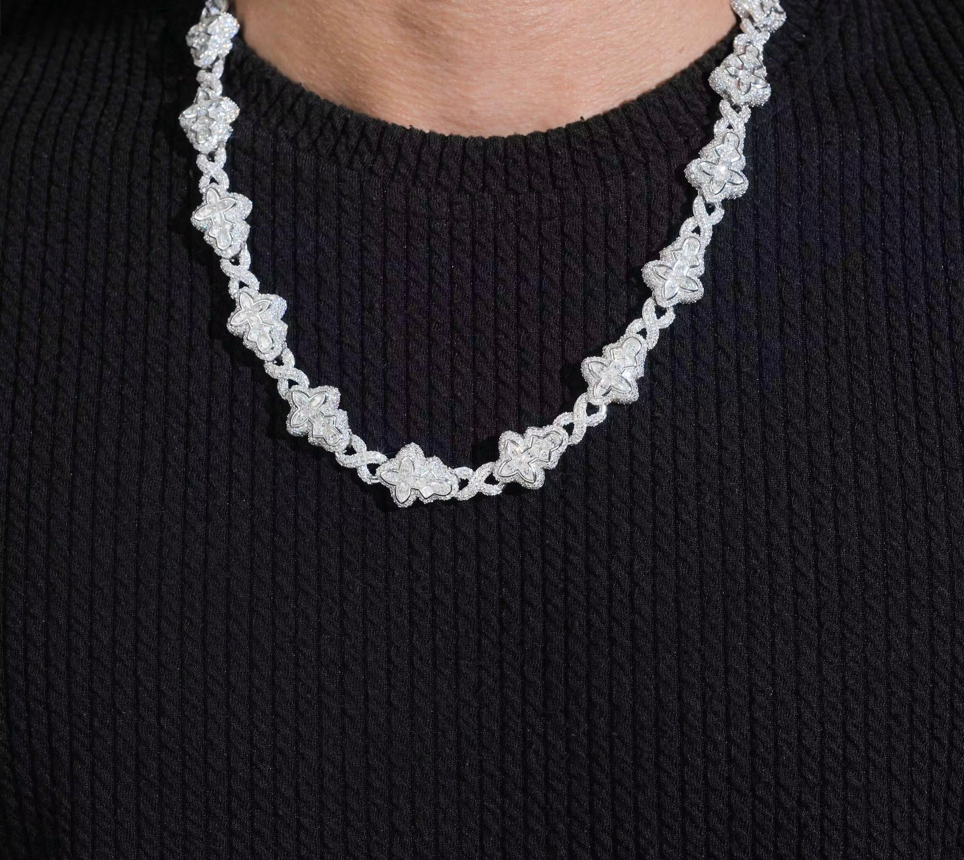 Floral Eternity Link Necklace