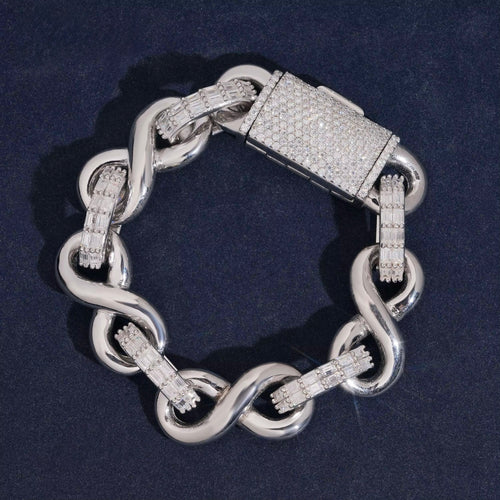 Baguette Infinity Link Bracelet