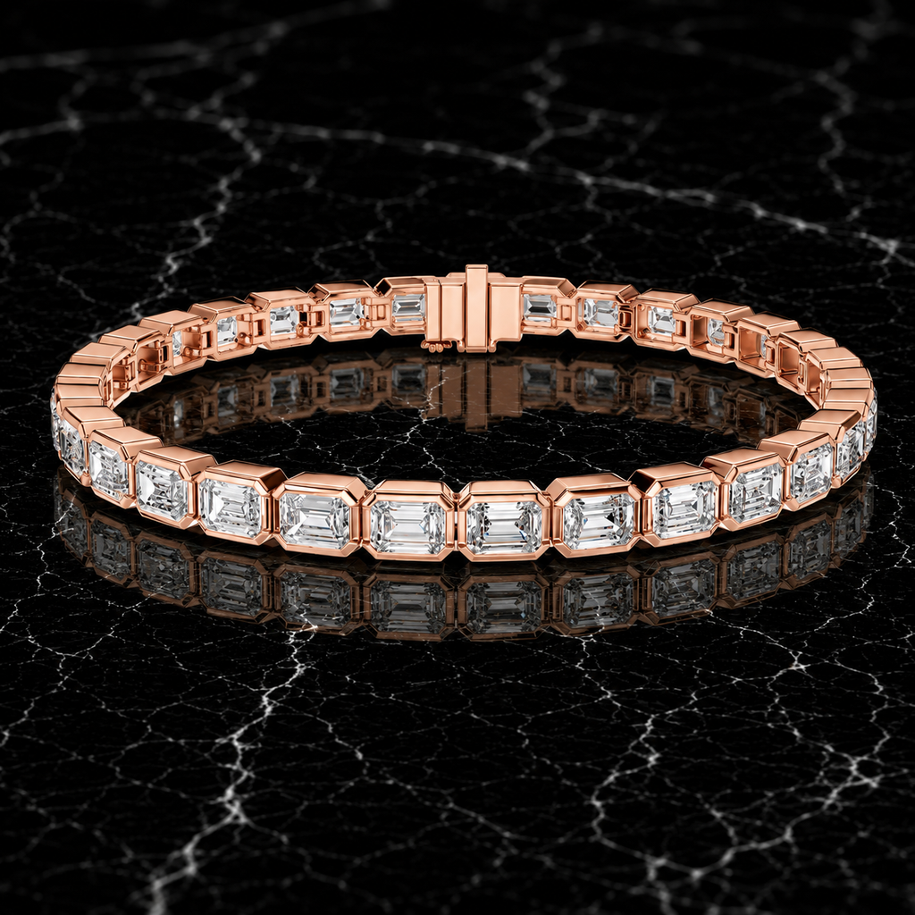 Emerald Cut Tennis Bracelet