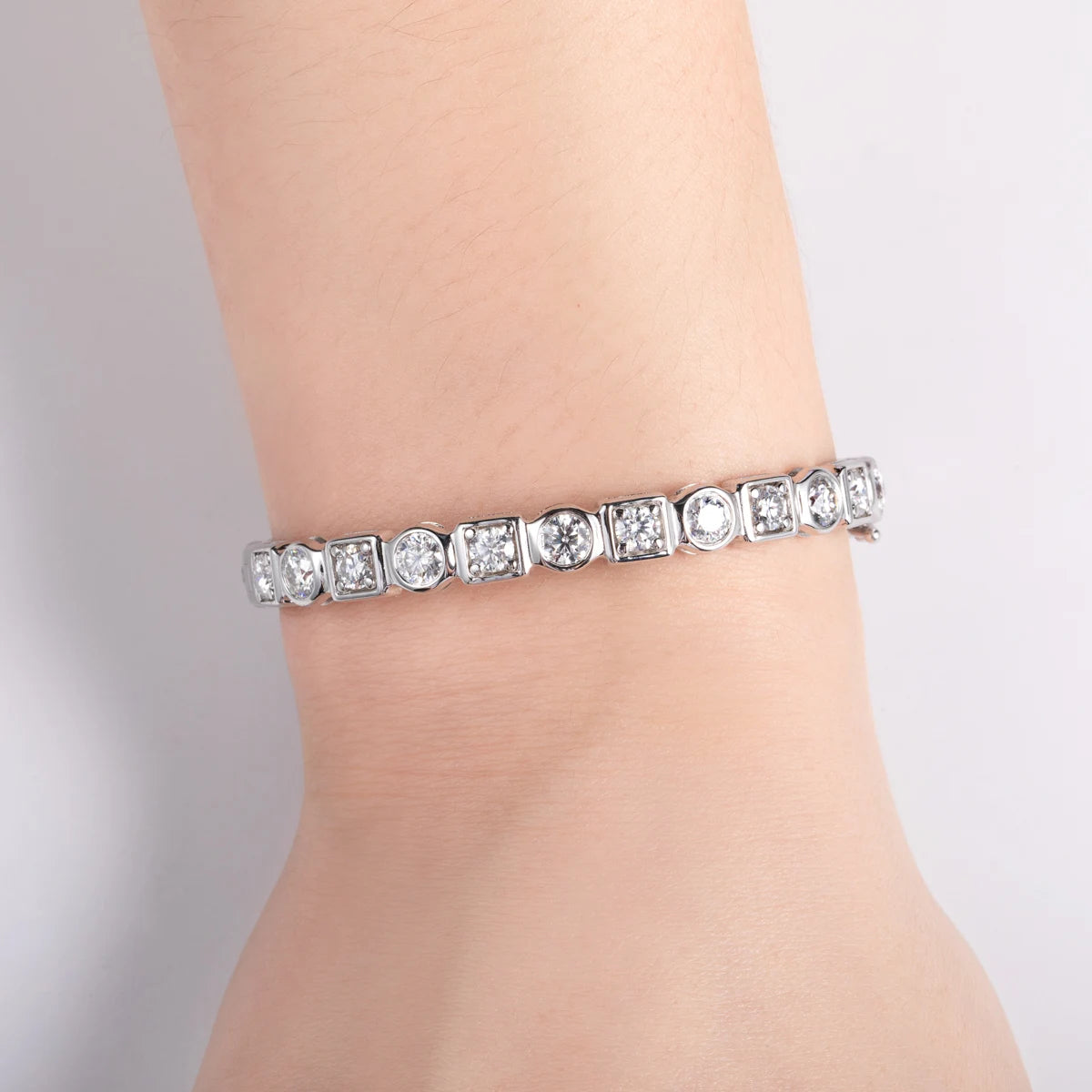 4.5mm Moissanite Ida Bracelet S925