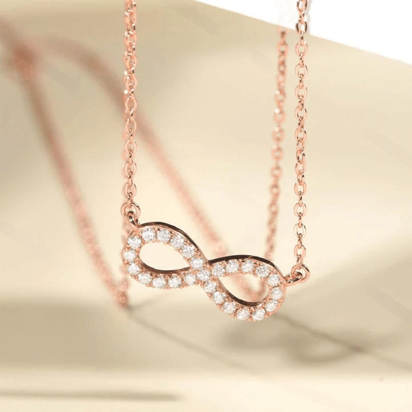 Moissanite Infinity Diamond Necklace S925