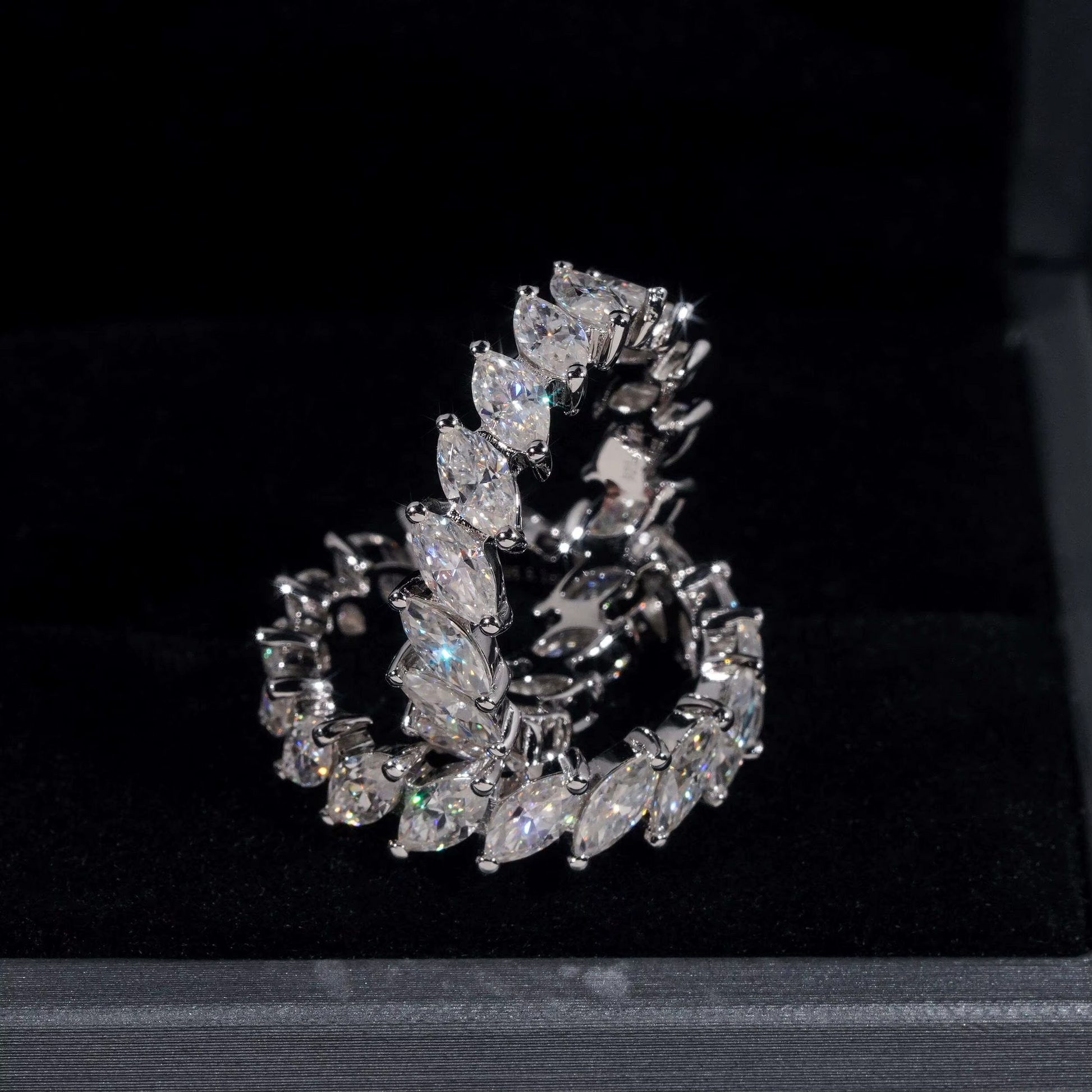 4MM MARQUISE FULL ETERNITY DIAMOND RING